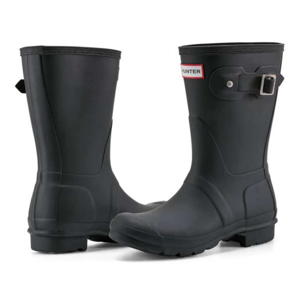 New Hunter Men’s Original Short Rain Boots Black Size 8m Waterproof